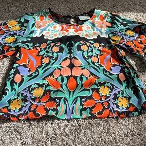 Anthropologie Floral Multicolor Women's Top. 00P